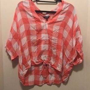 Express Gingham Short Sleeve Shirt